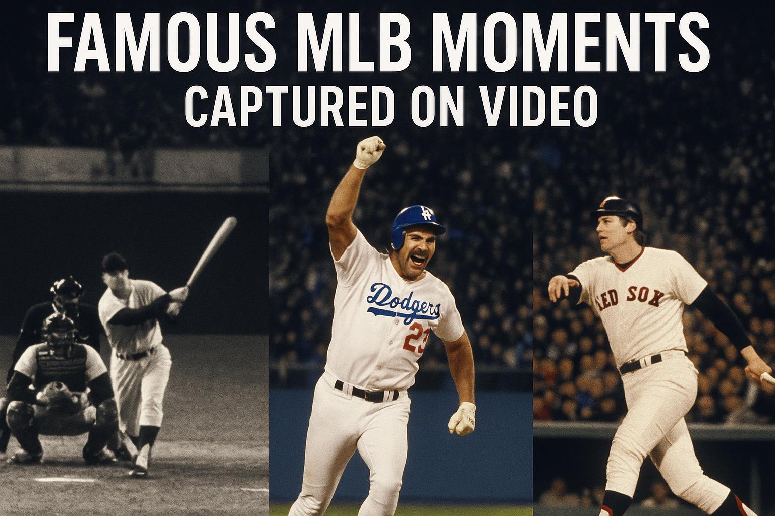 Famous MLB moments captured on video.