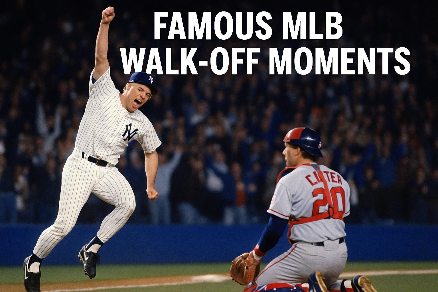Famous MLB walk-off moments.