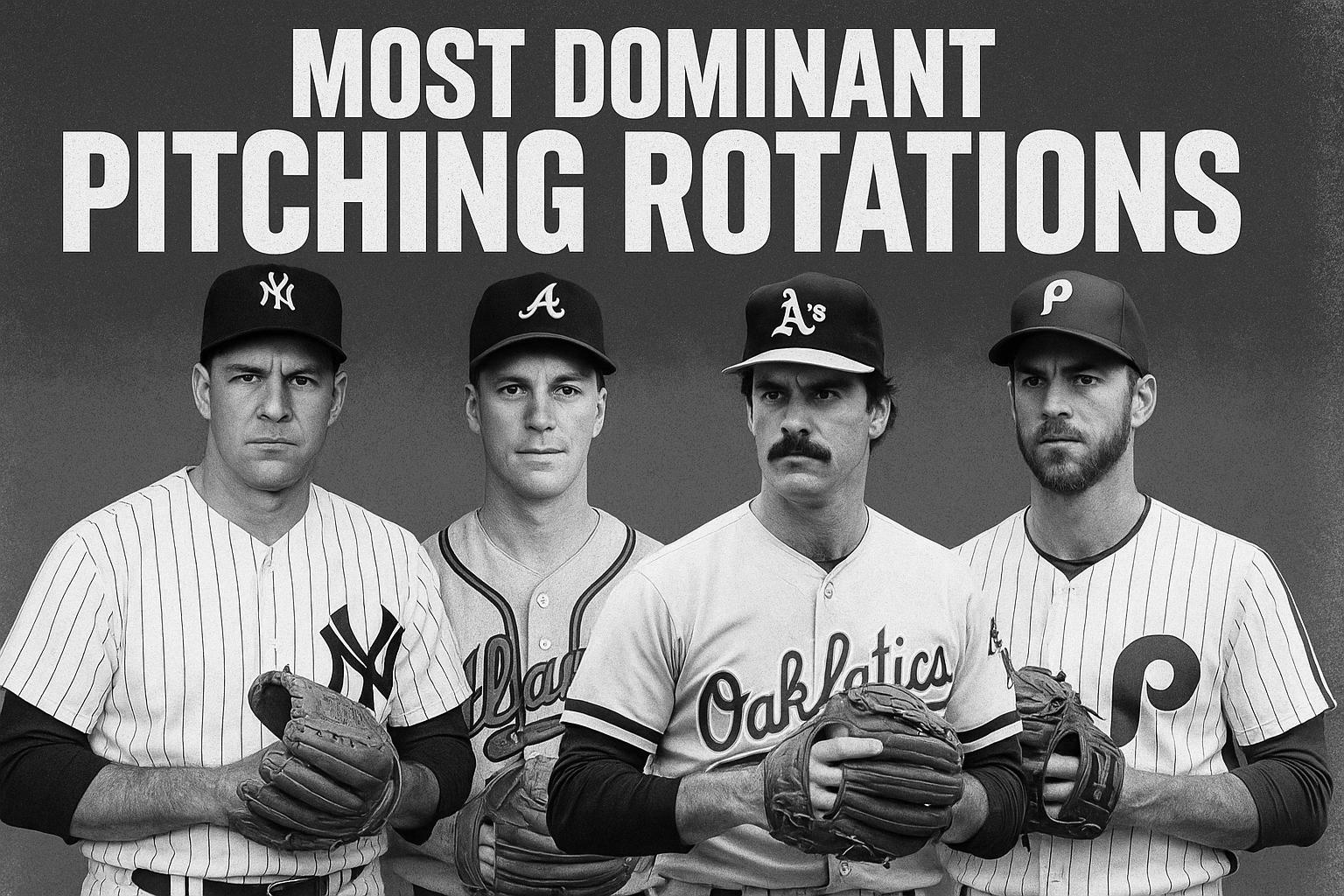 Most dominant pitching rotations in MLB history.