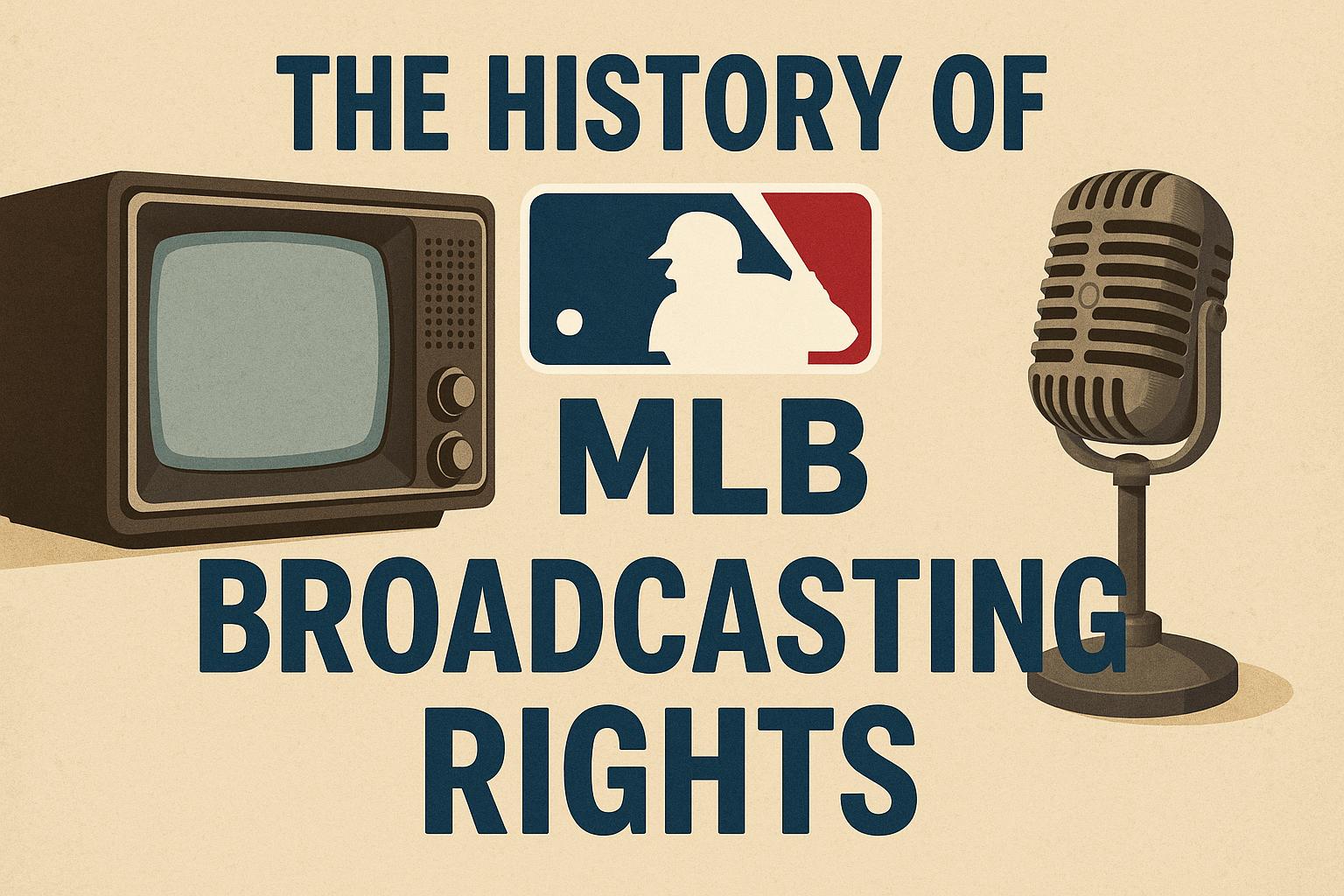 The history of MLB broadcasting rights.