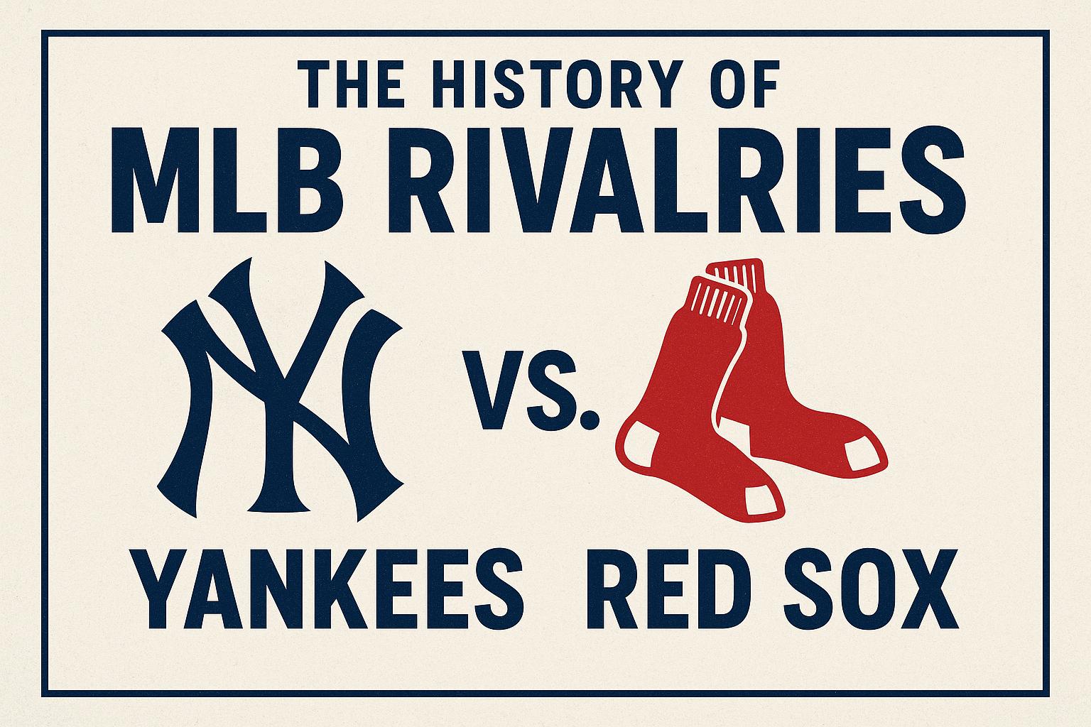 The history of MLB rivalries like Yankees vs. Red Sox.